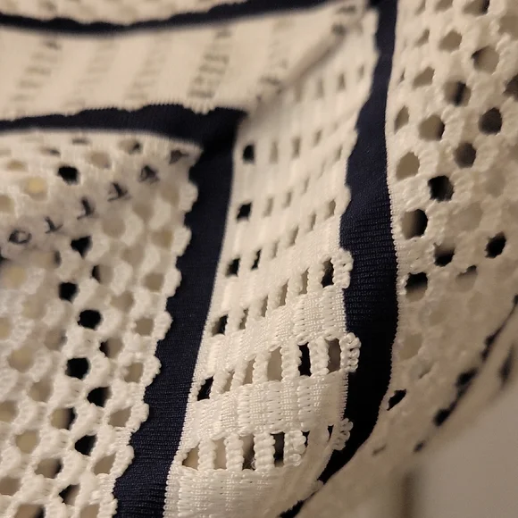 Beach Break Navy & White Hooded Swim Coverup Super Cute!! - Picture 8 of 10